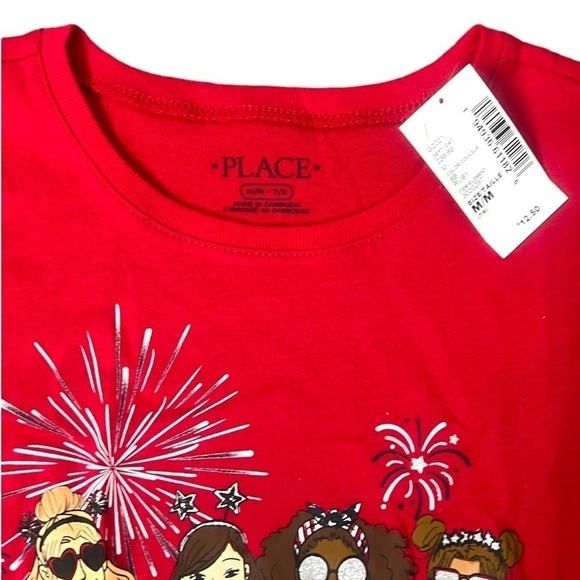 The Children’s Place 4 Girls With Fireworks NWT - Size M (7/8) - Picture 3 of 6